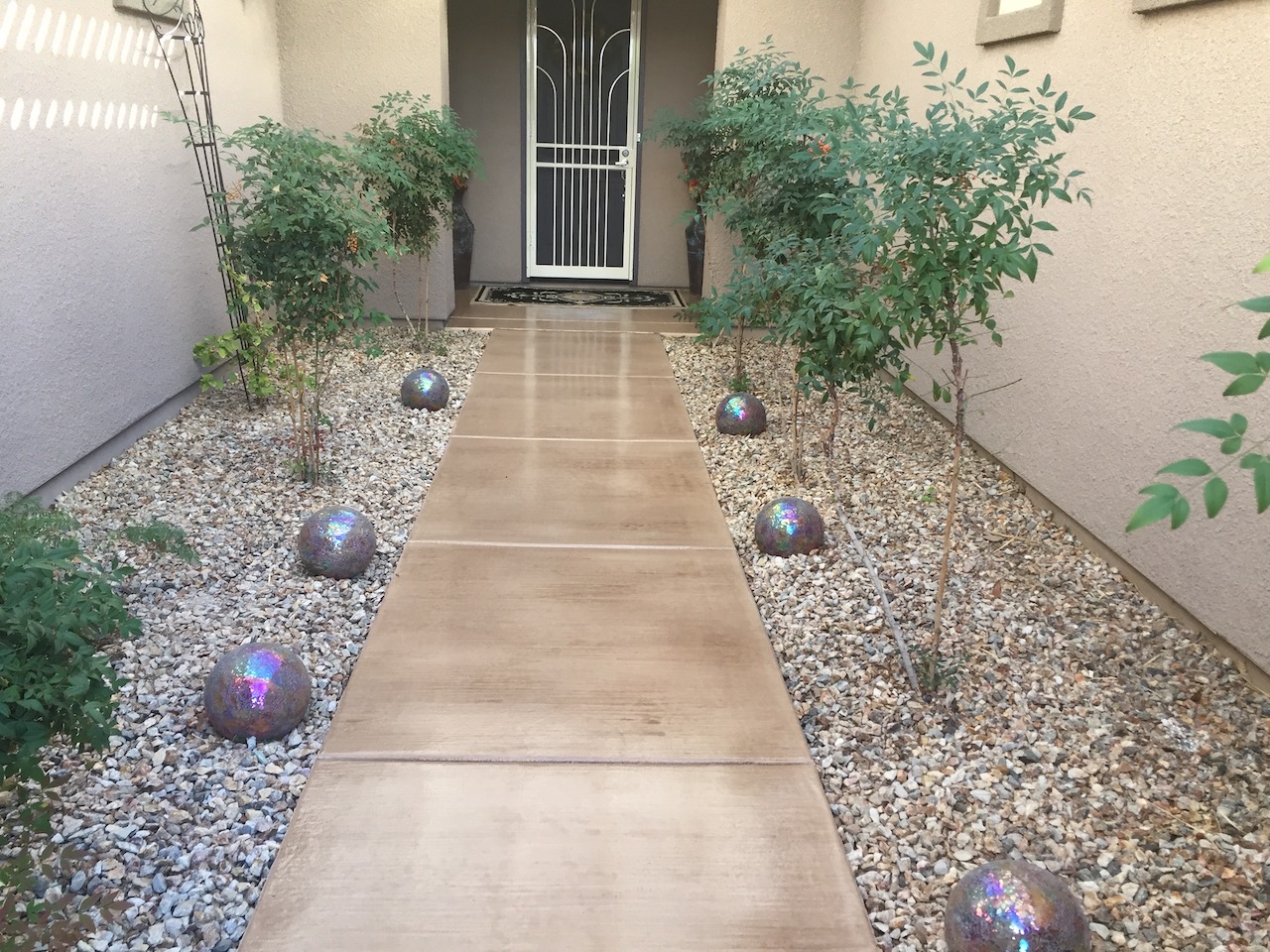 Stained Concrete Walkway-2