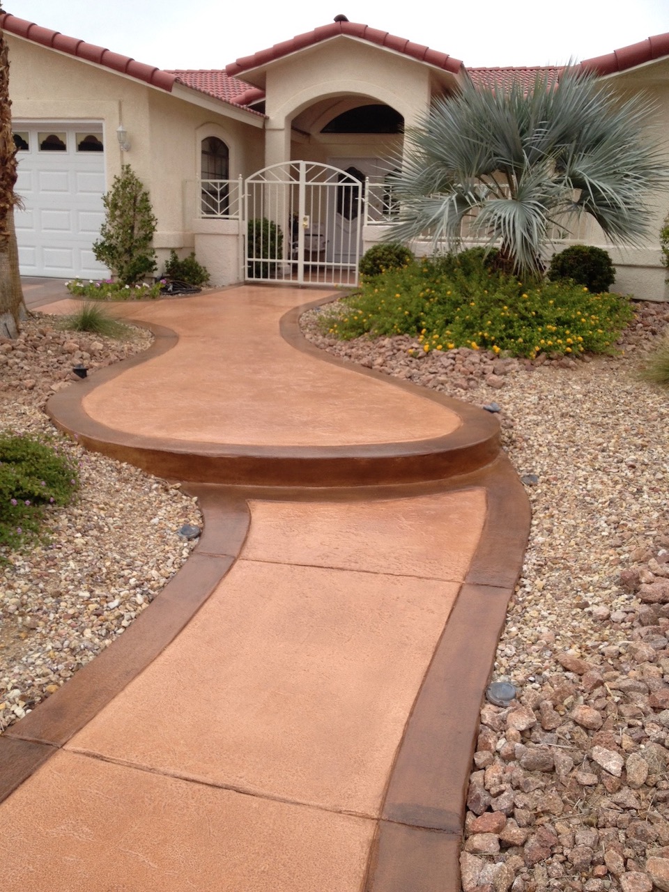 Stamped Concrete Walkway 3