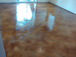 Acid Stained Interior Floor