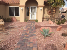 Walkway with Sealed Pavers