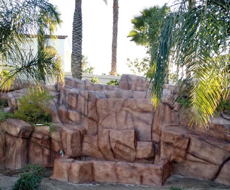 How to Repair a Cracked Fake Rock Waterfall/Slide Feature