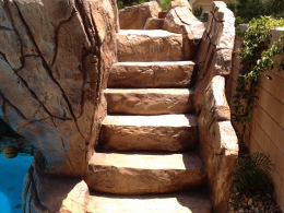 Rock Feature With Stairs